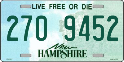 NH license plate 2709452