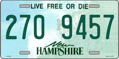 NH license plate 2709457