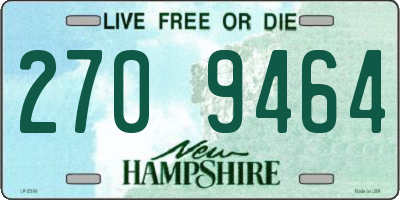 NH license plate 2709464