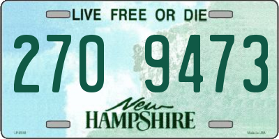 NH license plate 2709473
