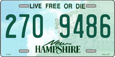 NH license plate 2709486