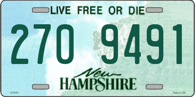 NH license plate 2709491