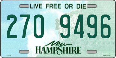 NH license plate 2709496