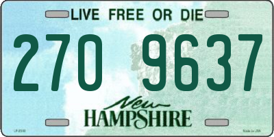 NH license plate 2709637