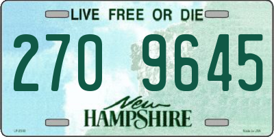 NH license plate 2709645