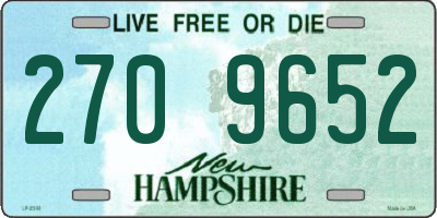 NH license plate 2709652