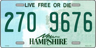 NH license plate 2709676