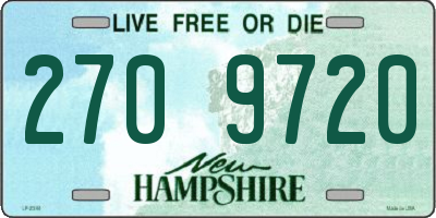 NH license plate 2709720