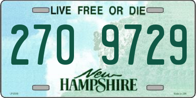 NH license plate 2709729