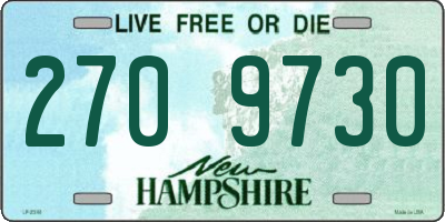 NH license plate 2709730