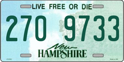NH license plate 2709733