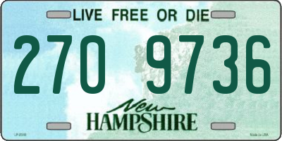 NH license plate 2709736