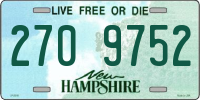 NH license plate 2709752