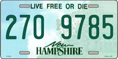 NH license plate 2709785