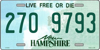 NH license plate 2709793