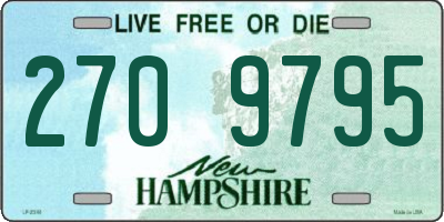 NH license plate 2709795