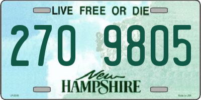 NH license plate 2709805