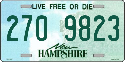 NH license plate 2709823