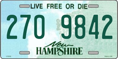 NH license plate 2709842