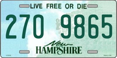 NH license plate 2709865