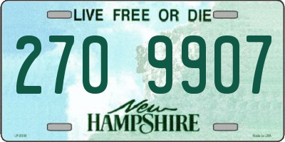 NH license plate 2709907