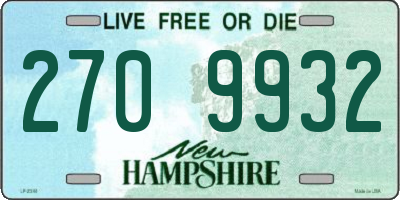NH license plate 2709932