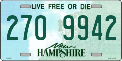 NH license plate 2709942