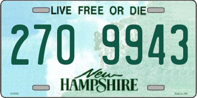 NH license plate 2709943