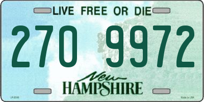 NH license plate 2709972