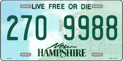 NH license plate 2709988