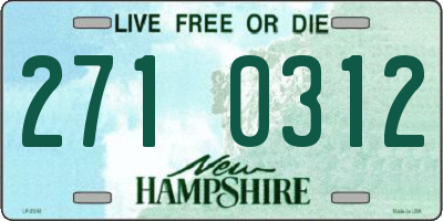 NH license plate 2710312