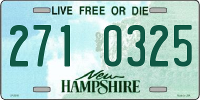 NH license plate 2710325