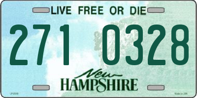 NH license plate 2710328