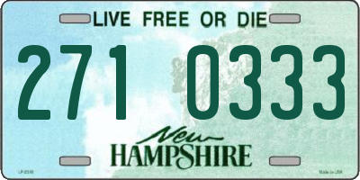 NH license plate 2710333