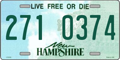NH license plate 2710374
