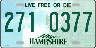 NH license plate 2710377