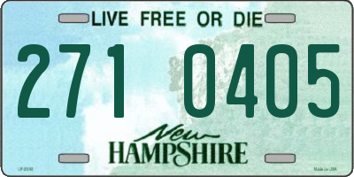 NH license plate 2710405