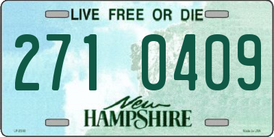 NH license plate 2710409