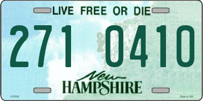 NH license plate 2710410