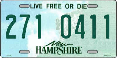 NH license plate 2710411