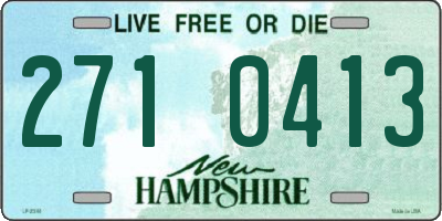 NH license plate 2710413