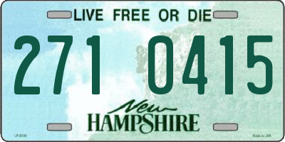 NH license plate 2710415
