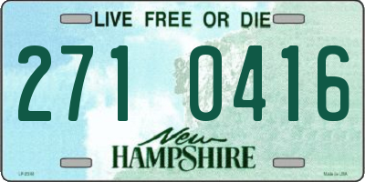 NH license plate 2710416