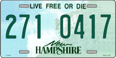 NH license plate 2710417