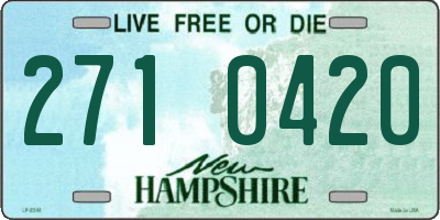 NH license plate 2710420