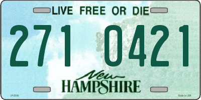 NH license plate 2710421
