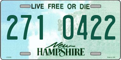 NH license plate 2710422