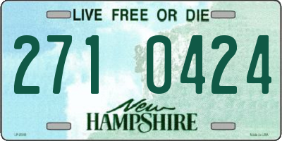 NH license plate 2710424