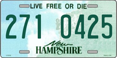 NH license plate 2710425