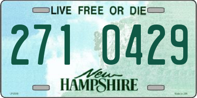 NH license plate 2710429